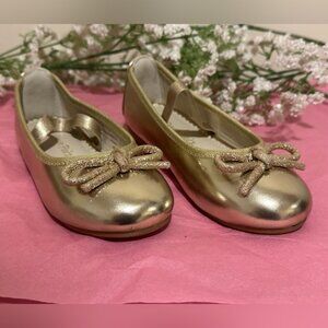 DREAM PAIRS Girls Dress Shoes Slip-on - Gold